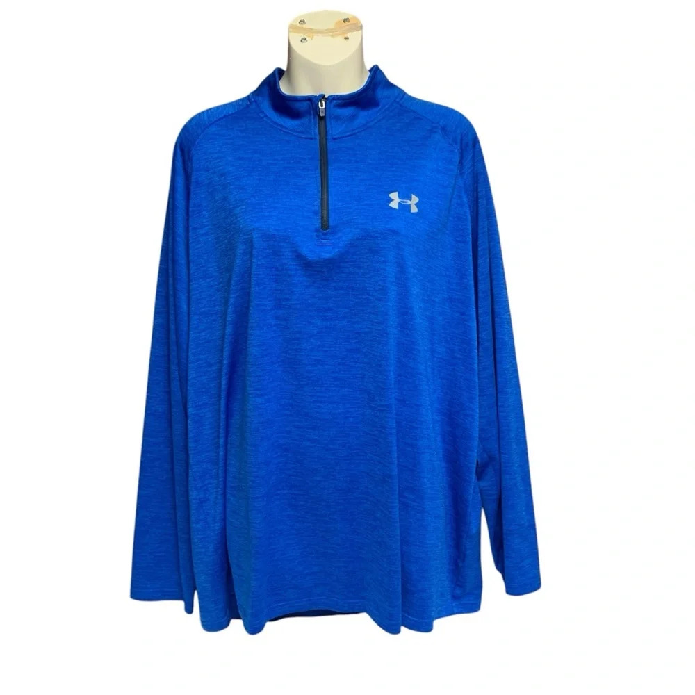 Woman’s Under Armour blue XL pullover with small front zipper